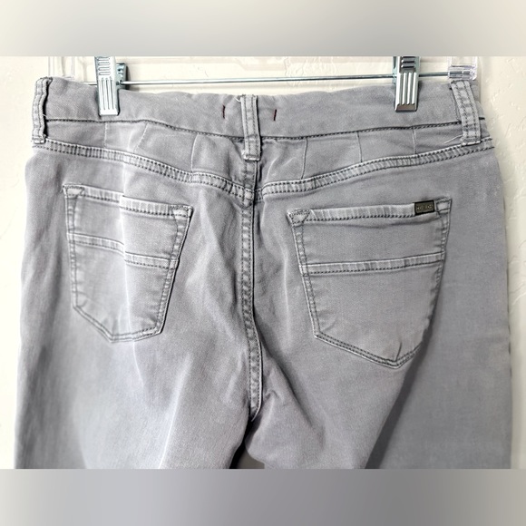 Dear John Jeans Cuffed Twill Knit Denim Trousers Gray SZ 28 - LIKE NEW! - Picture 5 of 16